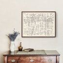 Vintage Map of Paterson, NJ Business Section 1947