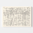 Vintage Map of Paterson, NJ Business Section 1947