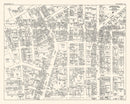 Vintage Map of Paterson, NJ Business Section 1947