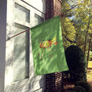 Grasshopper on Avacado House Flag 28x40 Porch Sleeve Pole Decorative Outside Yard Banner Artwork Wall Hanging, Polyester