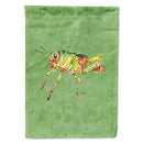 Grasshopper on Avacado House Flag 28x40 Porch Sleeve Pole Decorative Outside Yard Banner Artwork Wall Hanging, Polyester