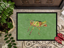 Grasshopper on Avacado Doormat Indoor Outdoor 24H X 36W Front Door Mat Rugs for Entryway, Non Slip Washable Low Pile,