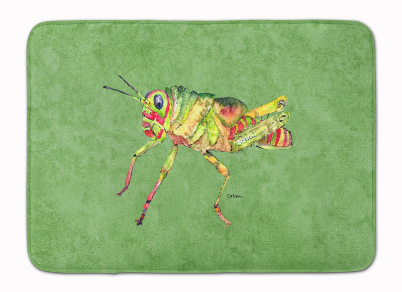 Grasshopper on Avacado Machine Washable Memory Foam Mat 8848RUG