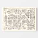 Vintage Map of Perth Amboy, NJ Business Section 1947