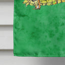 Grasshopper on Green House Flag 28x40 Porch Sleeve Pole Decorative Outside Yard Banner Artwork Wall Hanging, Polyester