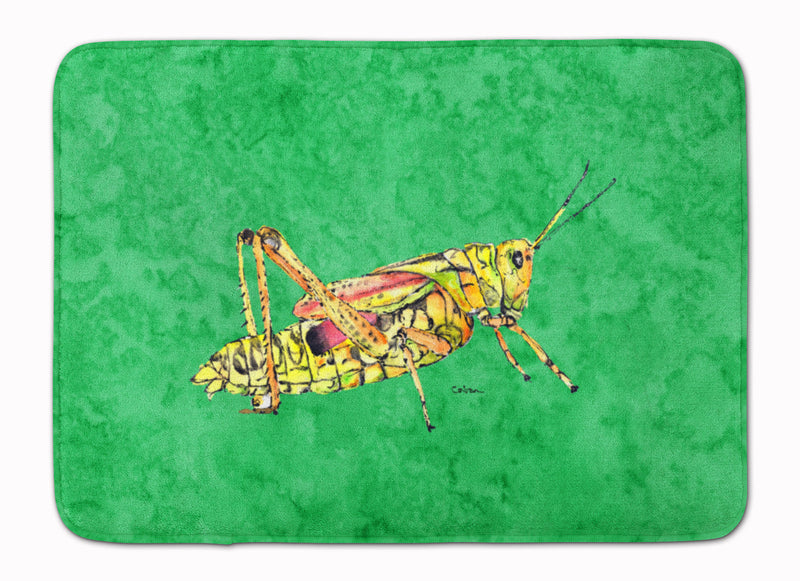 Grasshopper on Green Machine Washable Memory Foam Mat 8849RUG