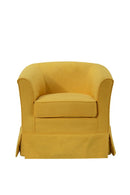 Tucker - Woven Fabric Swivel Barrel Chair by HouseOfZazla