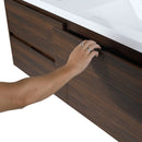 Modern Floating Bathroom Vanity With Dual Resin Sink, Soft Close Drawers by HouseOfZazla