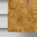 Bee on Gold House Flag 28x40 Porch Sleeve Pole Decorative Outside Yard Banner Artwork Wall Hanging, Polyester