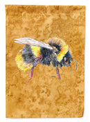 Bee on Gold House Flag 28x40 Porch Sleeve Pole Decorative Outside Yard Banner Artwork Wall Hanging, Polyester