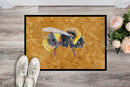 Bee on Gold Doormat Indoor Outdoor 24H X 36W Front Door Mat Rugs for Entryway, Non Slip Washable Low Pile,