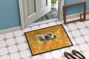 Bee on Gold Doormat Indoor Outdoor 24H X 36W Front Door Mat Rugs for Entryway, Non Slip Washable Low Pile,