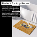 Bee on Gold Memory Foam Kitchen Mat Machine Washable Anti-Fatigue Cushion Comfort Bath or Kitchen Rug