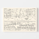 Vintage Map of Port Chester, NY Business Section 1947