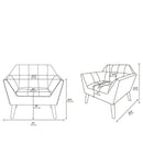 Modern Lounge Chair With Button Tufting by HouseOfZazla