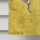 Bee on Yellow House Flag 28x40 Porch Sleeve Pole Decorative Outside Yard Banner Artwork Wall Hanging, Polyester