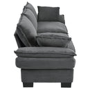 U-Style 85.4" Modern Curved Sofa
