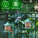 Hanging Gazebo Wild Bird Feeder Outdoor Bird Seed Station with Large Capacity 6 Feeder Ports for Garden Patio Park Weatherproof Easy To Refill by GBruno Store