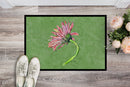 Gerber Daisy Pink Doormat Indoor Outdoor 24H X 36W Front Door Mat Rugs for Entryway, Non Slip Washable Low Pile,