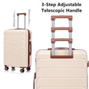 3 Pieces Set 20" / 24" / 28" Spinner Wheel Luggage With Combination Lock by HouseOfZazla