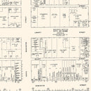 Vintage Map of Rome, NY Business Section 1947