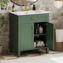 Bathroom Vanity With Ceramic Basin, Soft Close Door And Adjustable Shelves by HouseOfZazla