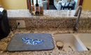 Butterfly on Gray Dish Drying Mat Absorbent Dish Drying Mat Pad for Kitchen Counter Dish Drainer Mat for Countertop, 14 x 21", Multicolor