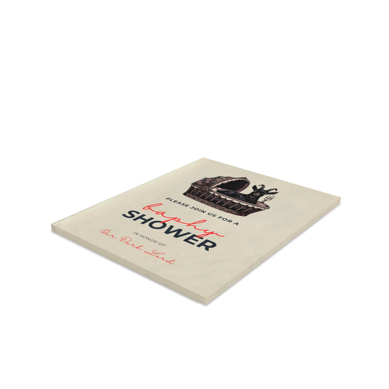 "Baphy Shower" Funny Satanic Baby Shower Invitation Greeting Cards