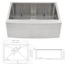 Farmhouse Kitchen Sink Stainless Steel Apron Front