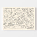Vintage Map of Troy, NY Business Section 1947