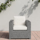 Aviara - Outdoor Club Chair Timeless Comfort With Plush Cushions - Gray Mix by HouseOfZazla