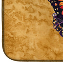 Butterfly on Gold Dish Drying Mat Absorbent Dish Drying Mat Pad for Kitchen Counter Dish Drainer Mat for Countertop, 14 x 21", Multicolor