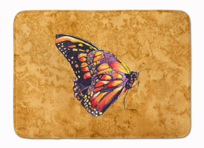 Butterfly on Gold Machine Washable Memory Foam Mat 8858RUG