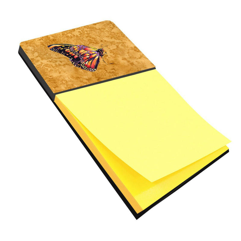 Butterfly on Gold Refiillable Sticky Note Holder or Note Dispenser 8858SN