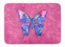 Butterfly on Pink Memory Foam Kitchen Mat Machine Washable Anti-Fatigue Cushion Comfort Bath or Kitchen Rug