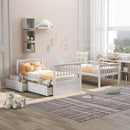 Twin Over Twin Bunk Bed With Drawers, Convertible Beds by HouseOfZazla