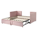 Twin Size Upholstered Daybed With Pop Up Trundle by HouseOfZazla