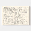 Vintage Map of White Plain, NY Business Section 1947