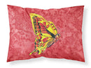 Butterfly on Red Standard Pillowcase Lightweight Super Soft Easy Care Decorative Artwork Pillowcase, Standard