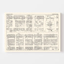 Vintage Map of Wilmington, DE Business Section 1947