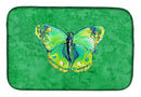 Butterfly Green on Green Dish Drying Mat Absorbent Dish Drying Mat Pad for Kitchen Counter Dish Drainer Mat for Countertop, 14 x 21", Multicolor