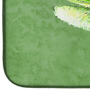 Dragonfly on Avacado Dish Drying Mat Absorbent Dish Drying Mat Pad for Kitchen Counter Dish Drainer Mat for Countertop, 14 x 21", Multicolor