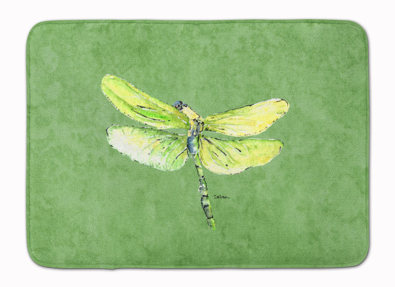 Dragonfly on Avacado Machine Washable Memory Foam Mat 8864RUG