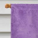 Dragonfly on Purple House Flag 28x40 Porch Sleeve Pole Decorative Outside Yard Banner Artwork Wall Hanging, Polyester