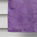 Dragonfly on Purple House Flag 28x40 Porch Sleeve Pole Decorative Outside Yard Banner Artwork Wall Hanging, Polyester
