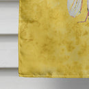 Dragonfly on Yellow House Flag 28x40 Porch Sleeve Pole Decorative Outside Yard Banner Artwork Wall Hanging, Polyester
