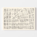 Vintage Map of Oakland, CA Business Section 1952
