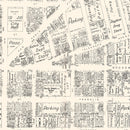 Vintage Map of Oakland, CA Business Section 1952