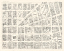 Vintage Map of Oakland, CA Business Section 1952