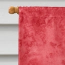 Lady Bug on Red House Flag 28x40 Porch Sleeve Pole Decorative Outside Yard Banner Artwork Wall Hanging, Polyester